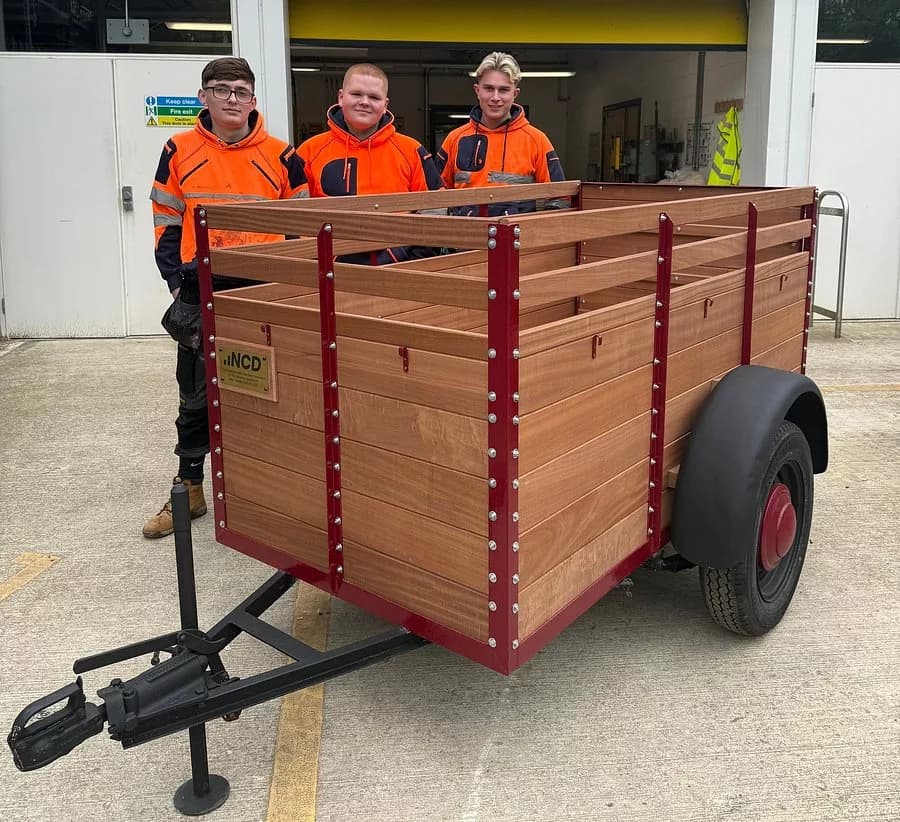 New College Durham Students Help Restore Historic Beamish Farm Trailer