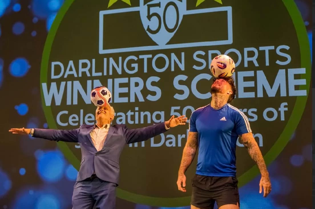 Jay Rosa Stuns at Darlington Sports Awards 50th Anniversary with Freestyle Football Showcase