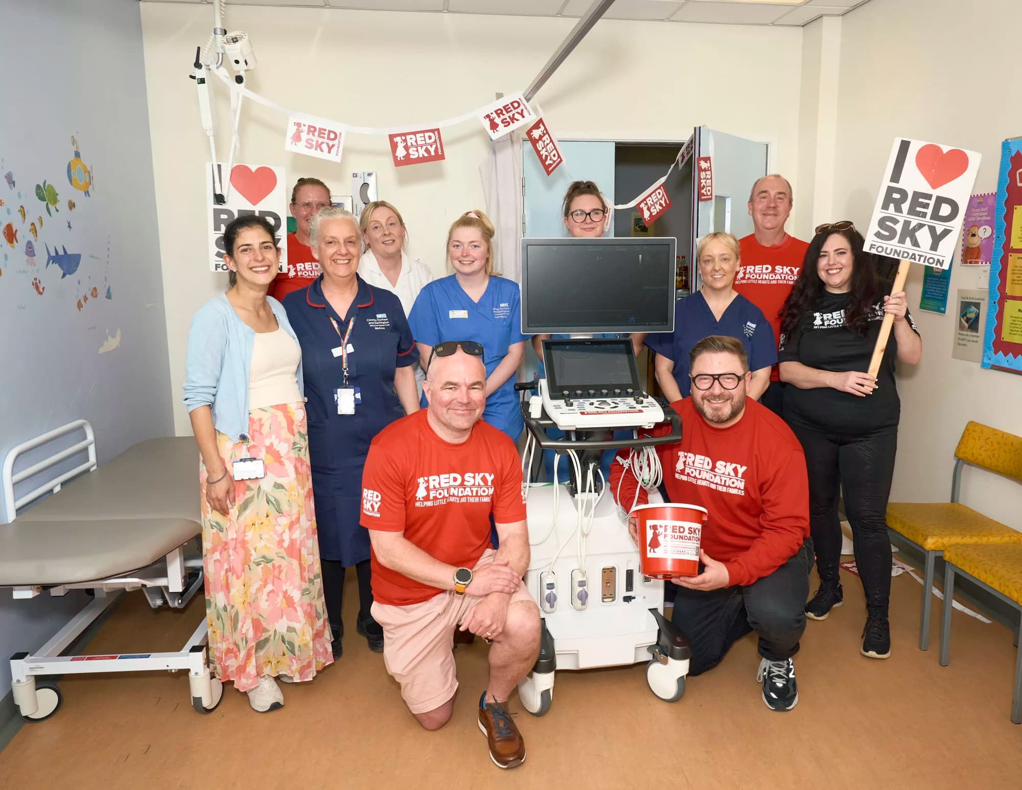 Red Sky Foundation Donates £60,000 Heart Scan Machine for Children at Darlington Memorial Hospital