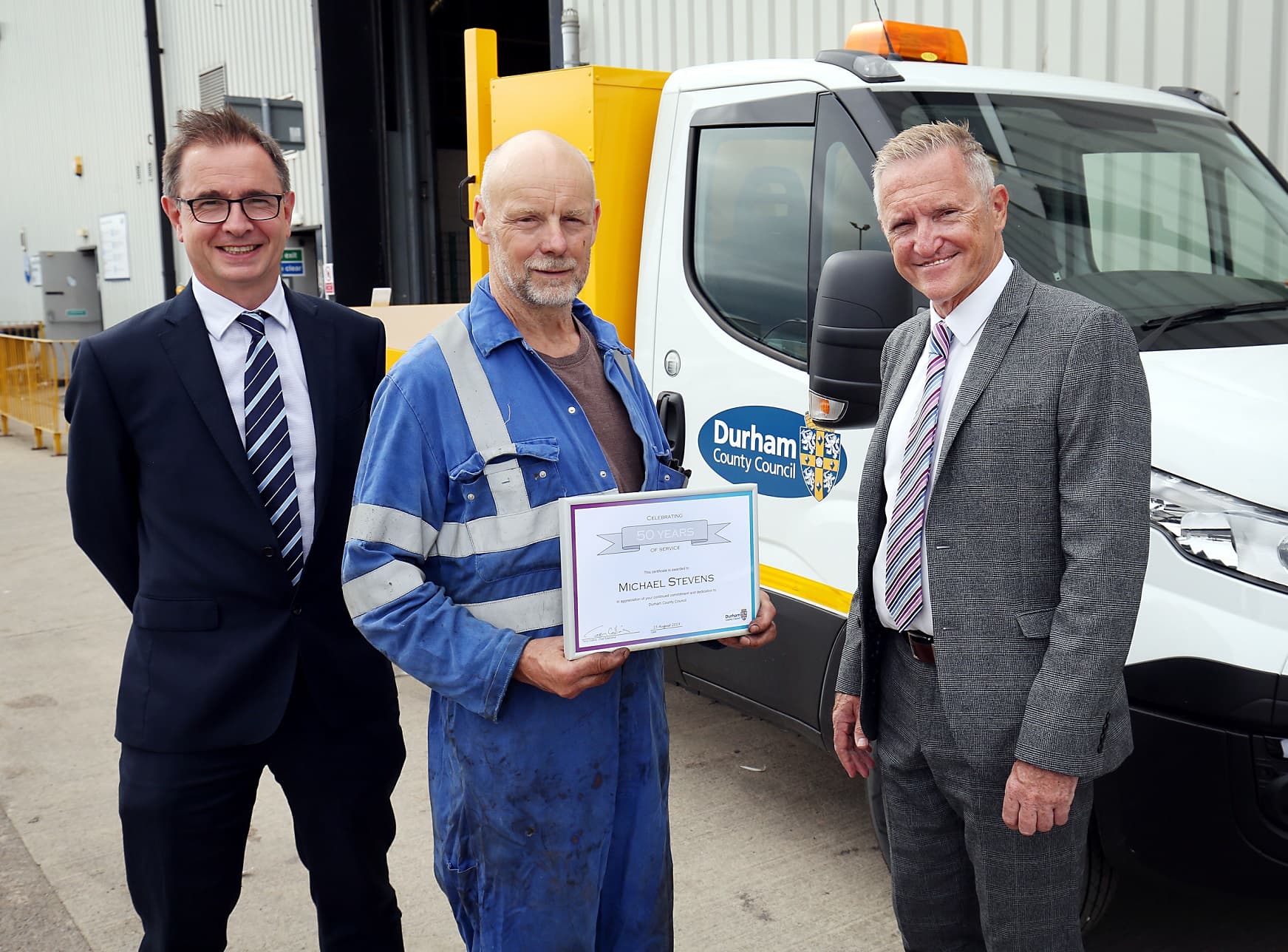 Worker Celebrates Incredible 50-Year Milestone at Durham County Council