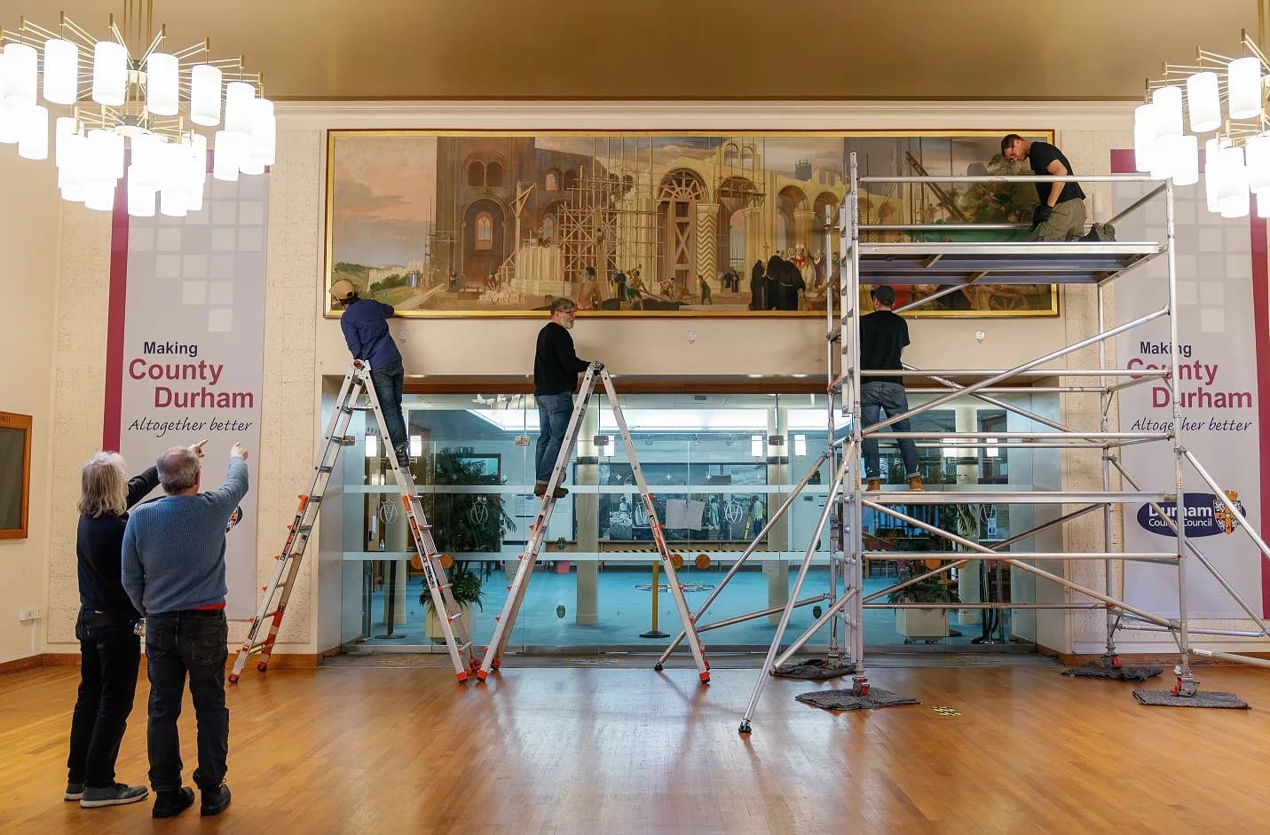 Durham County Hall Artwork Relocated to Ushaw for Public Display