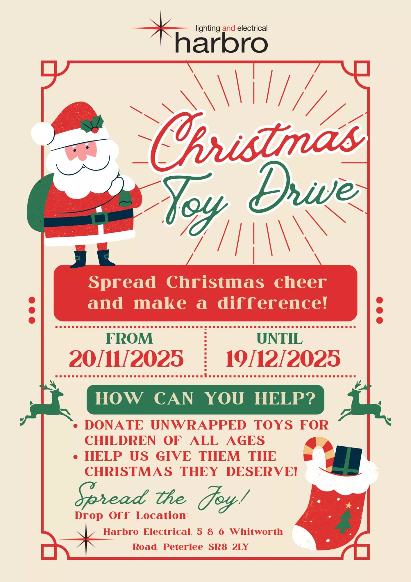 Harbro Electrical’s Christmas Toy Drive Returns to Bring Joy to County Durham Children