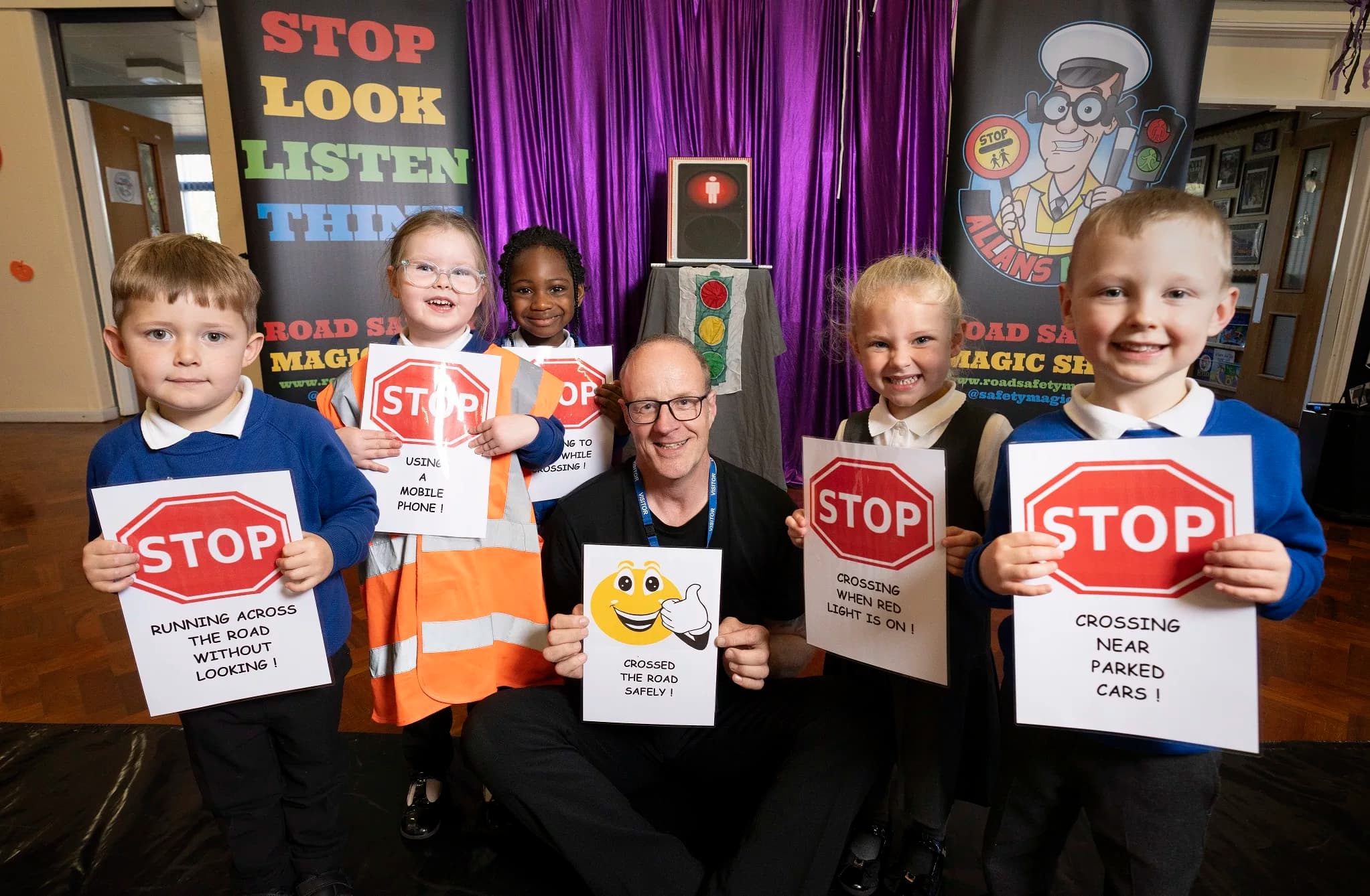 Allan’s Magical Road Safety Show Tours County Durham Schools