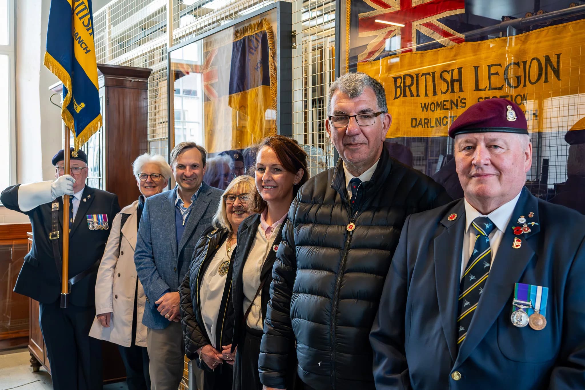 Restored British Legion Standards Go on Show 80 Years After VE Day Victory