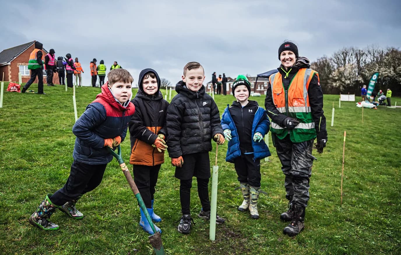 Volunteers Plant Hundreds of Trees in Hartlepool Green Initiative