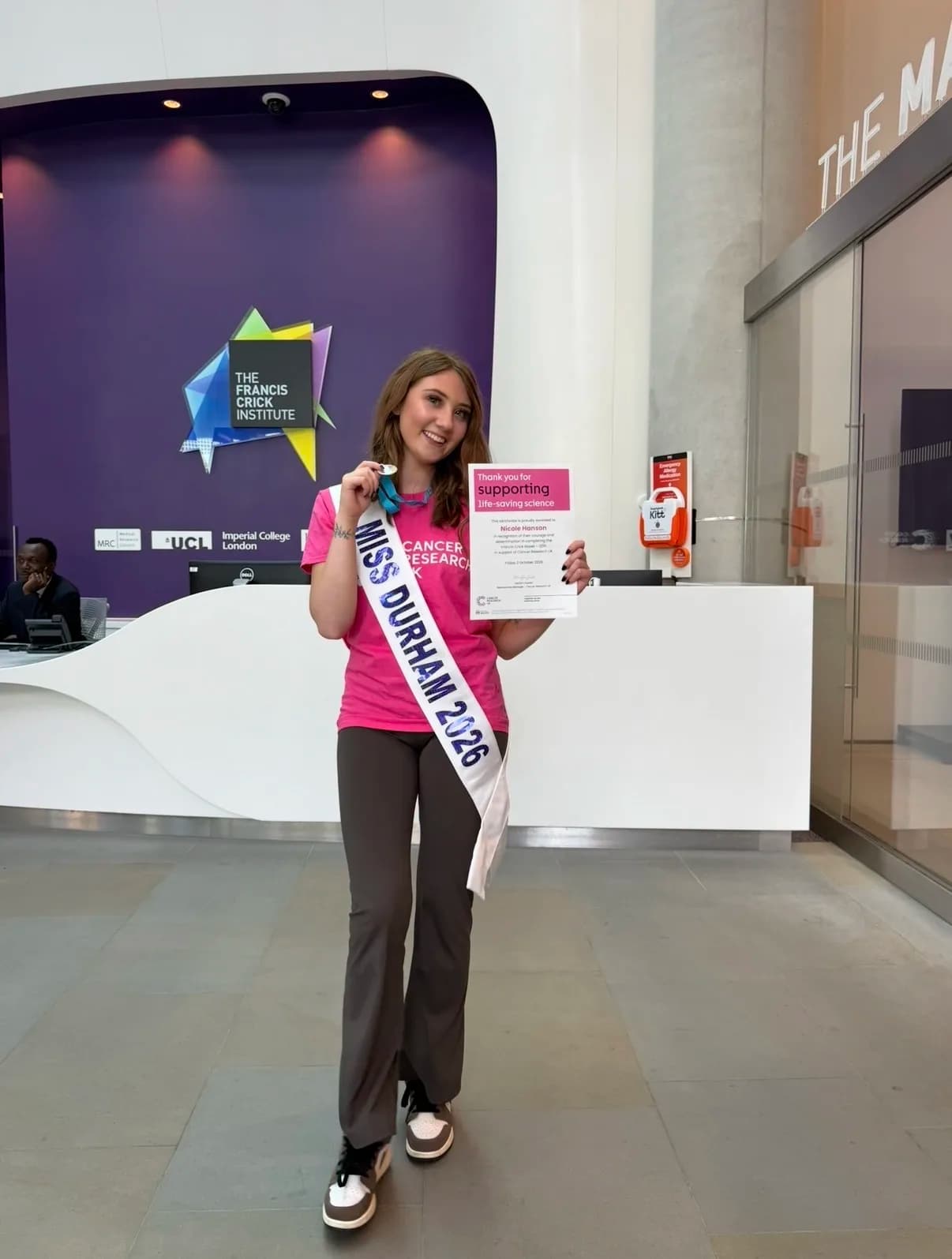 Miss Durham Nicole Hanson Completes 115ft Charity Abseil