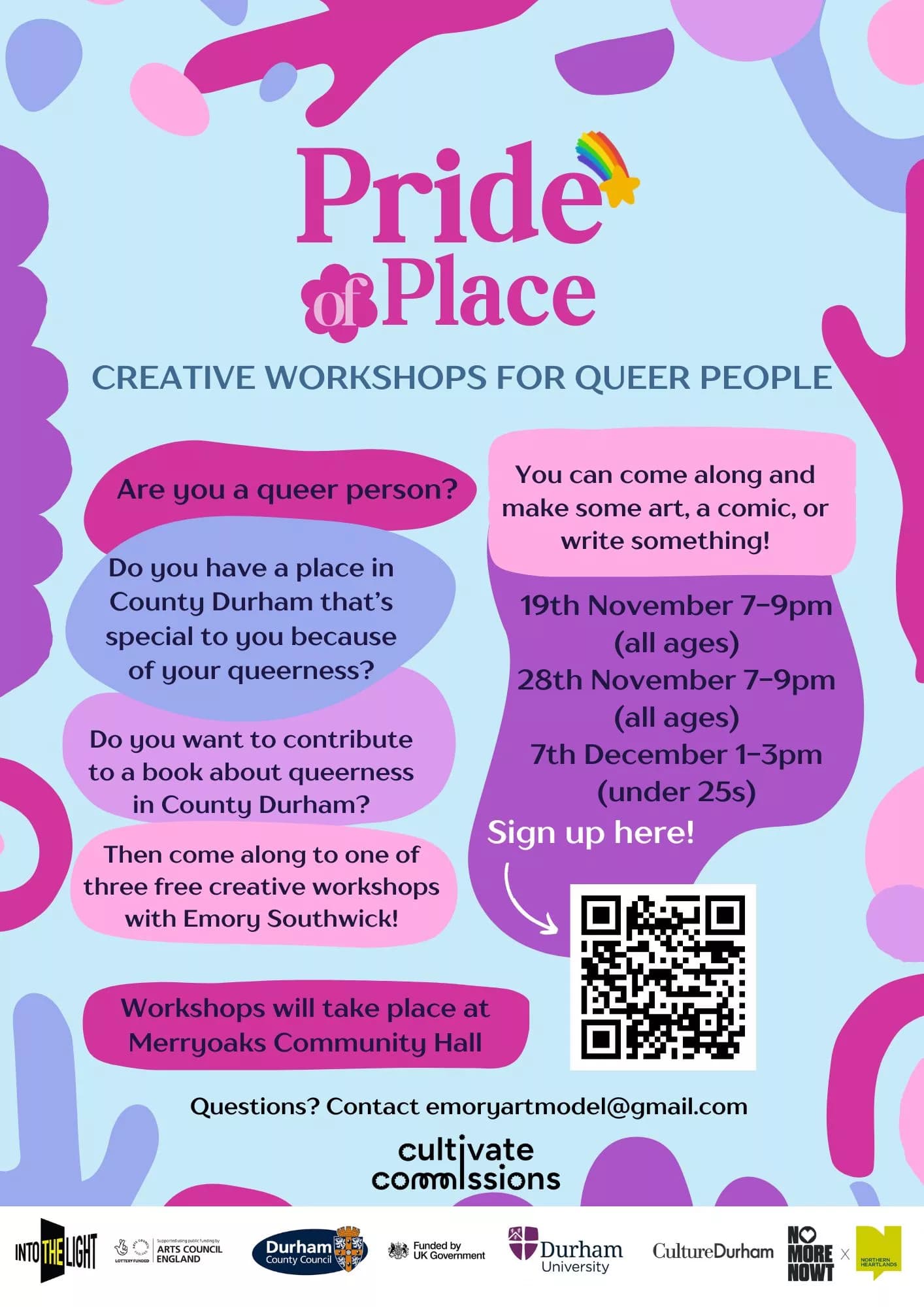 Express Your Journey: Free Creative Workshops for Queer Voices in County Durham