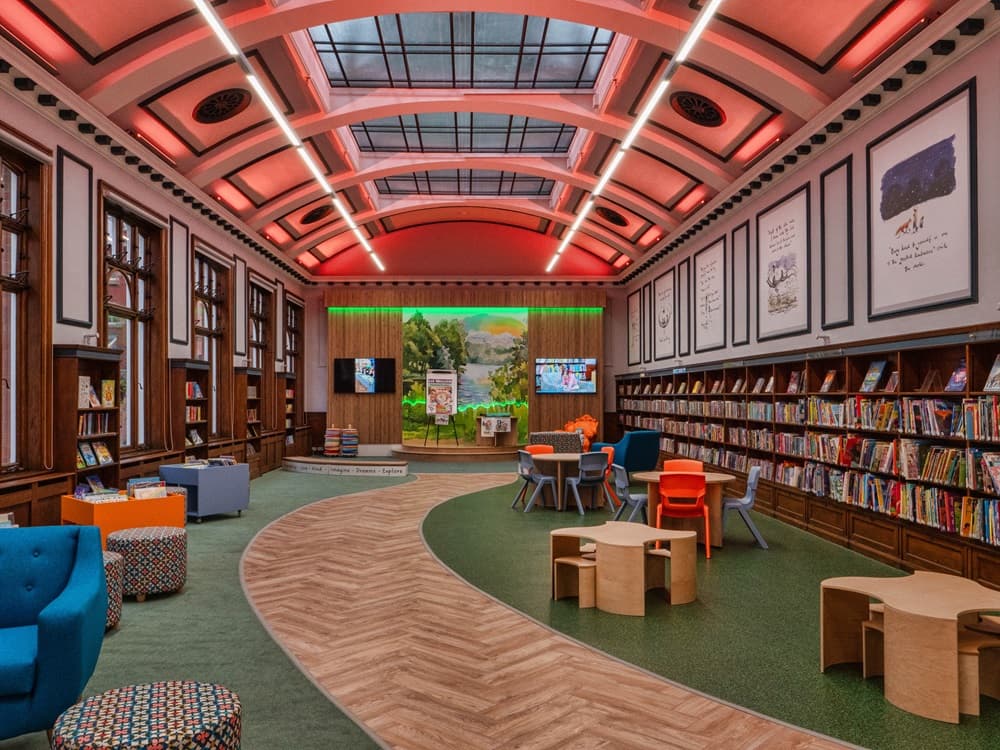 Historic Darlington Library Shines with Modern Lighting from Zumtobel and Thorn