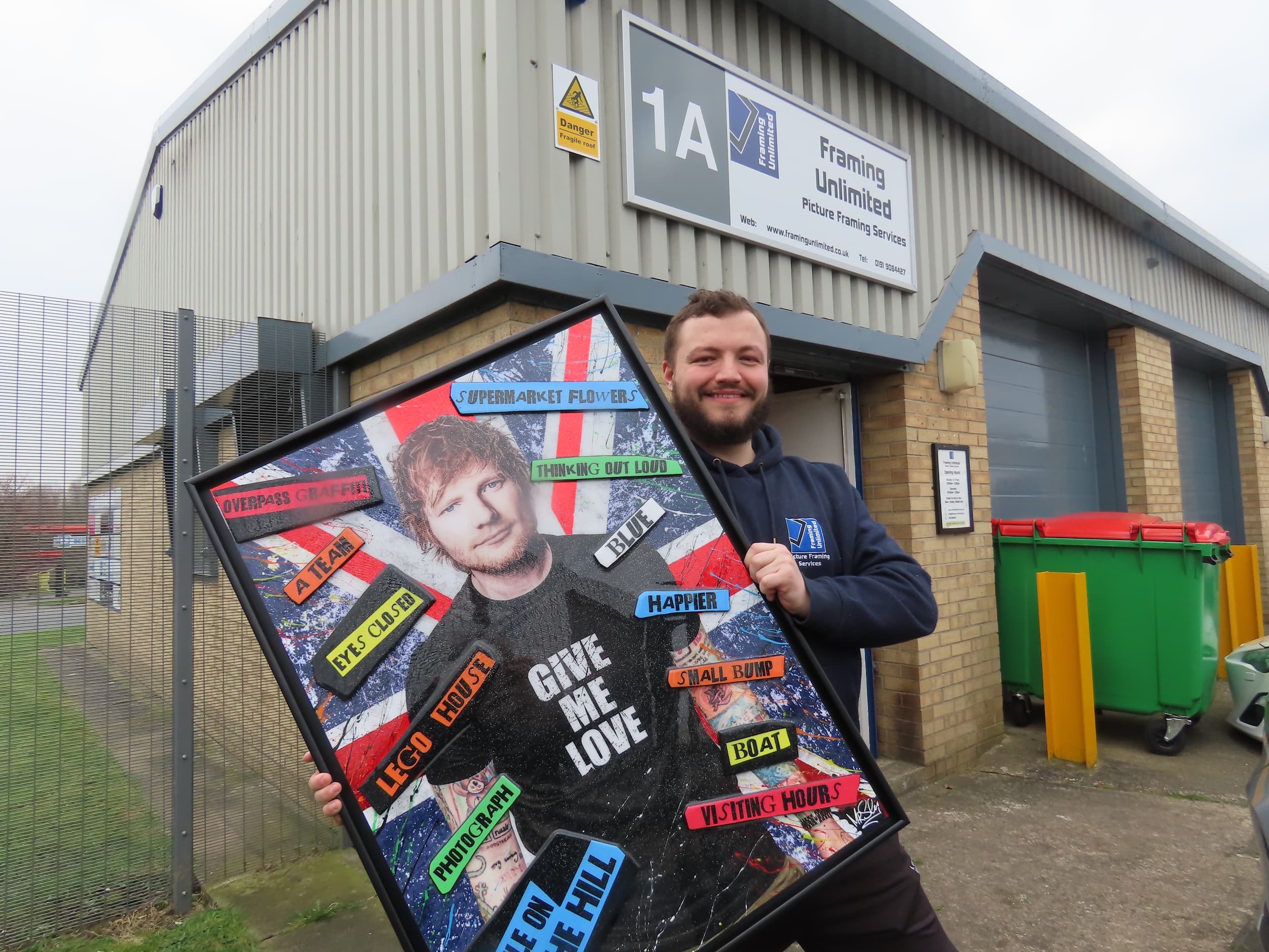 Chester Le Street’s Finest: How Framing Unlimited Captured Ed Sheeran’s Attention
