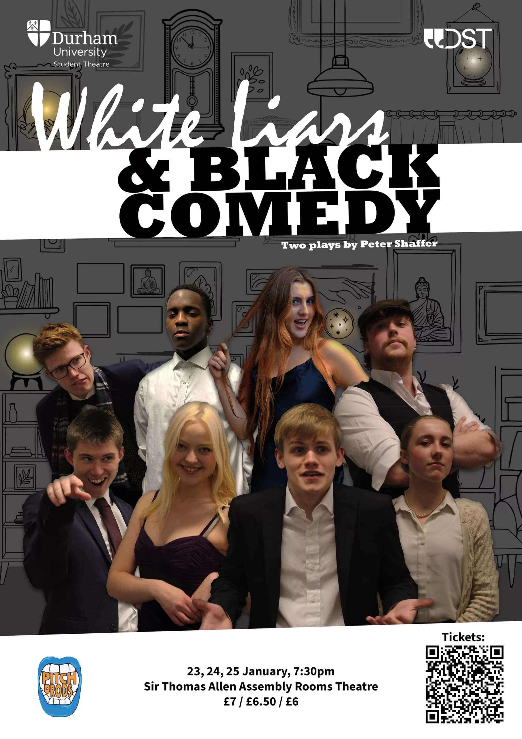 Double the Laughs: Durham Students Bring White Liars and Black Comedy to Life