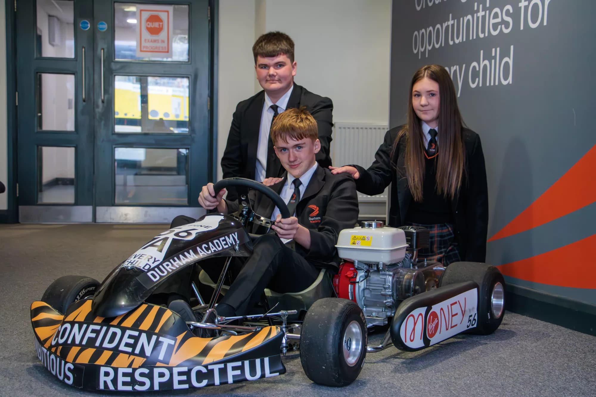 Durham Academy Team Builds, Tests and Races Go-Kart Against Schools Nationwide