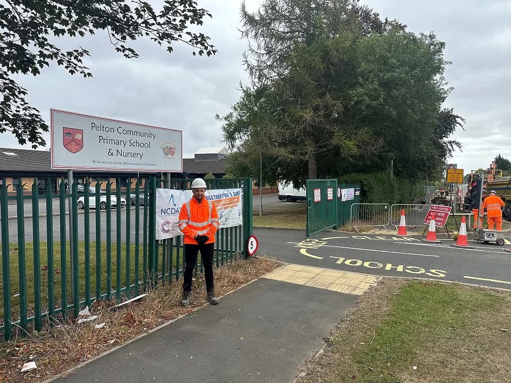 Former Pupil Leads Major Improvement Project at Pelton Primary School