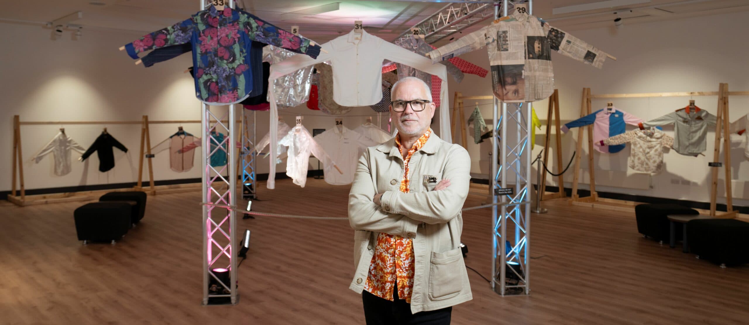 Exploring Masculinity Through Art: Handcrafted Shirts on Display in County Durham