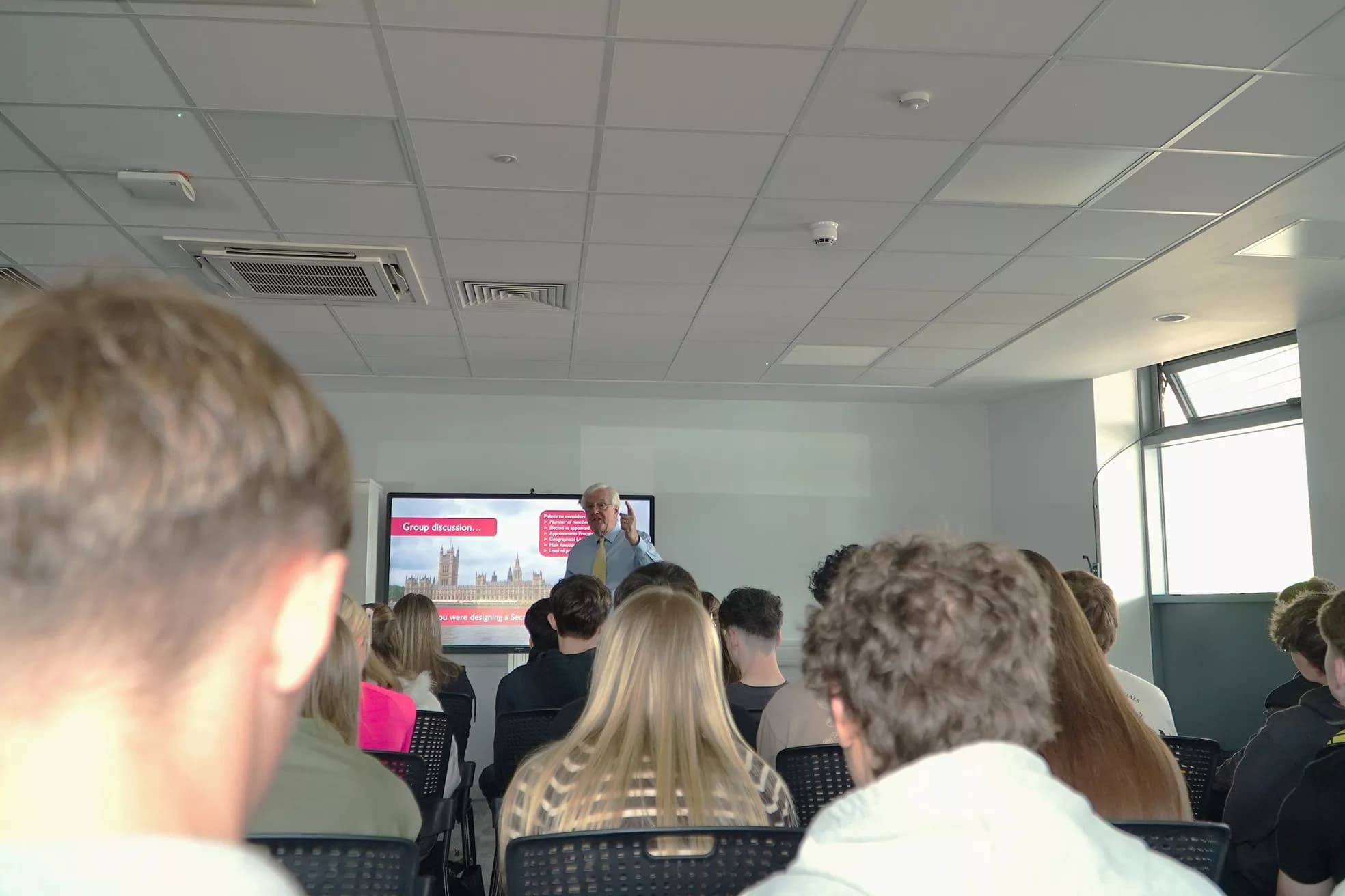 New College Durham Students Gain Insight into Parliament During Visit from Lord Shipley
