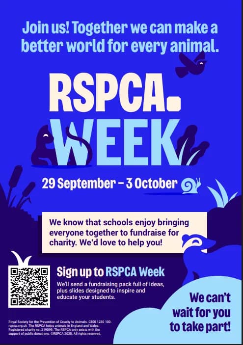 RSPCA Launches First-Ever Schools Week to Support Animal Welfare