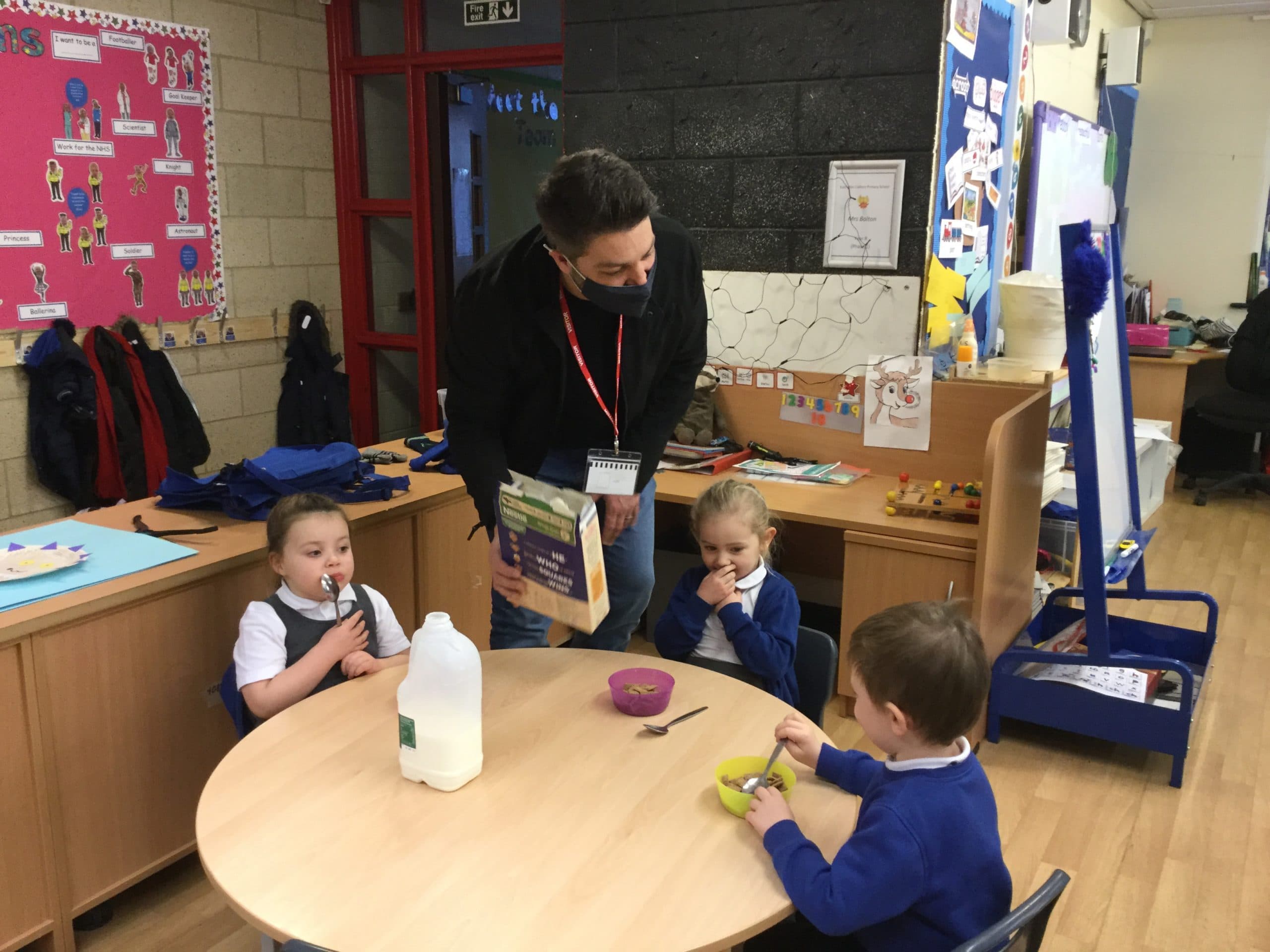 Breakfast Club for Kids in Easington Colliery Primary School