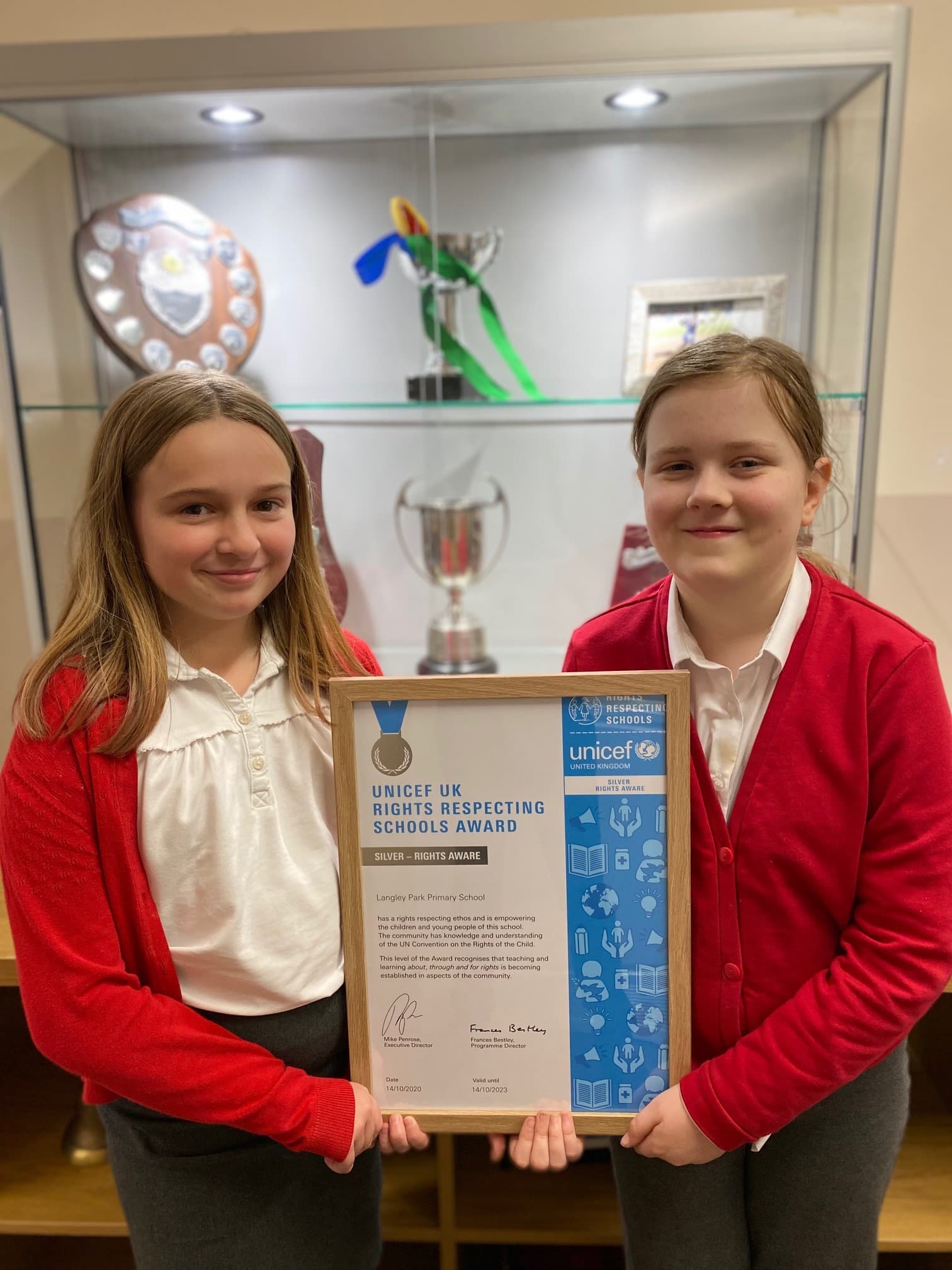 Primary School In County Durham Receives An Award From UNICEF