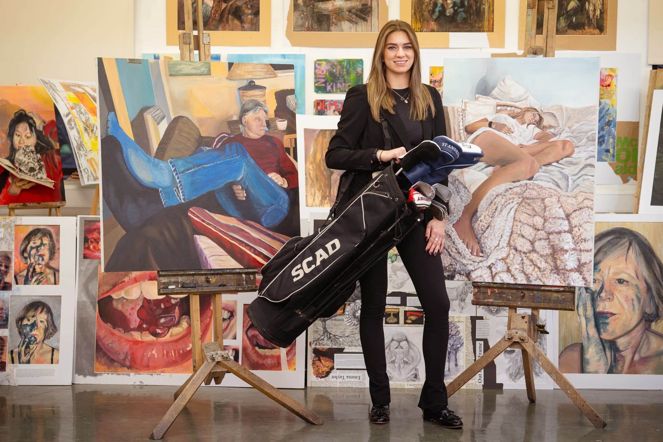 Durham Golfer Lucy Nimmo’s Dual Pursuit of Golf and Fine Art at SCAD