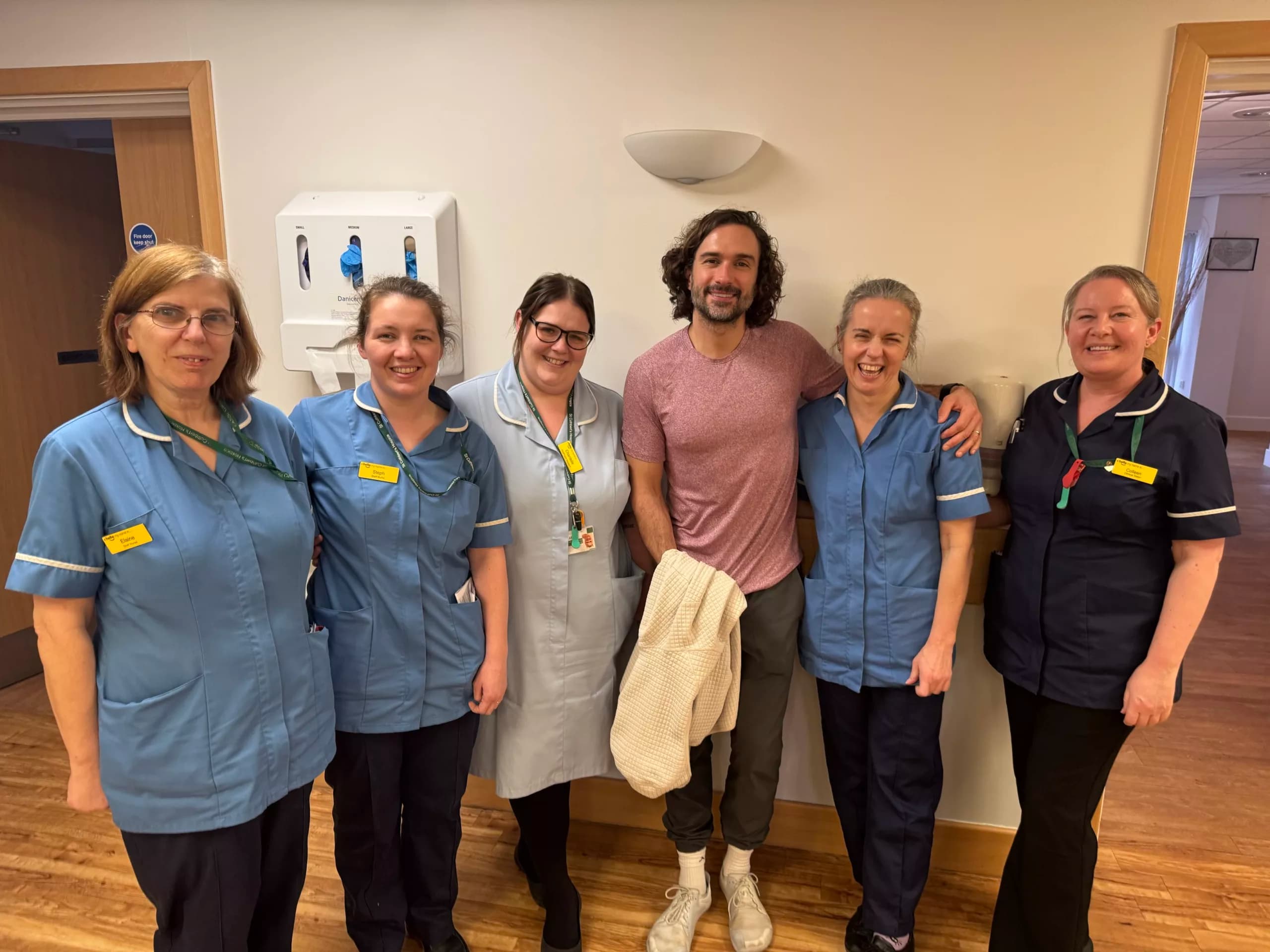 Joe Wicks Brings Fitness and Joy to St Cuthbert’s Hospice on Workplace Tour
