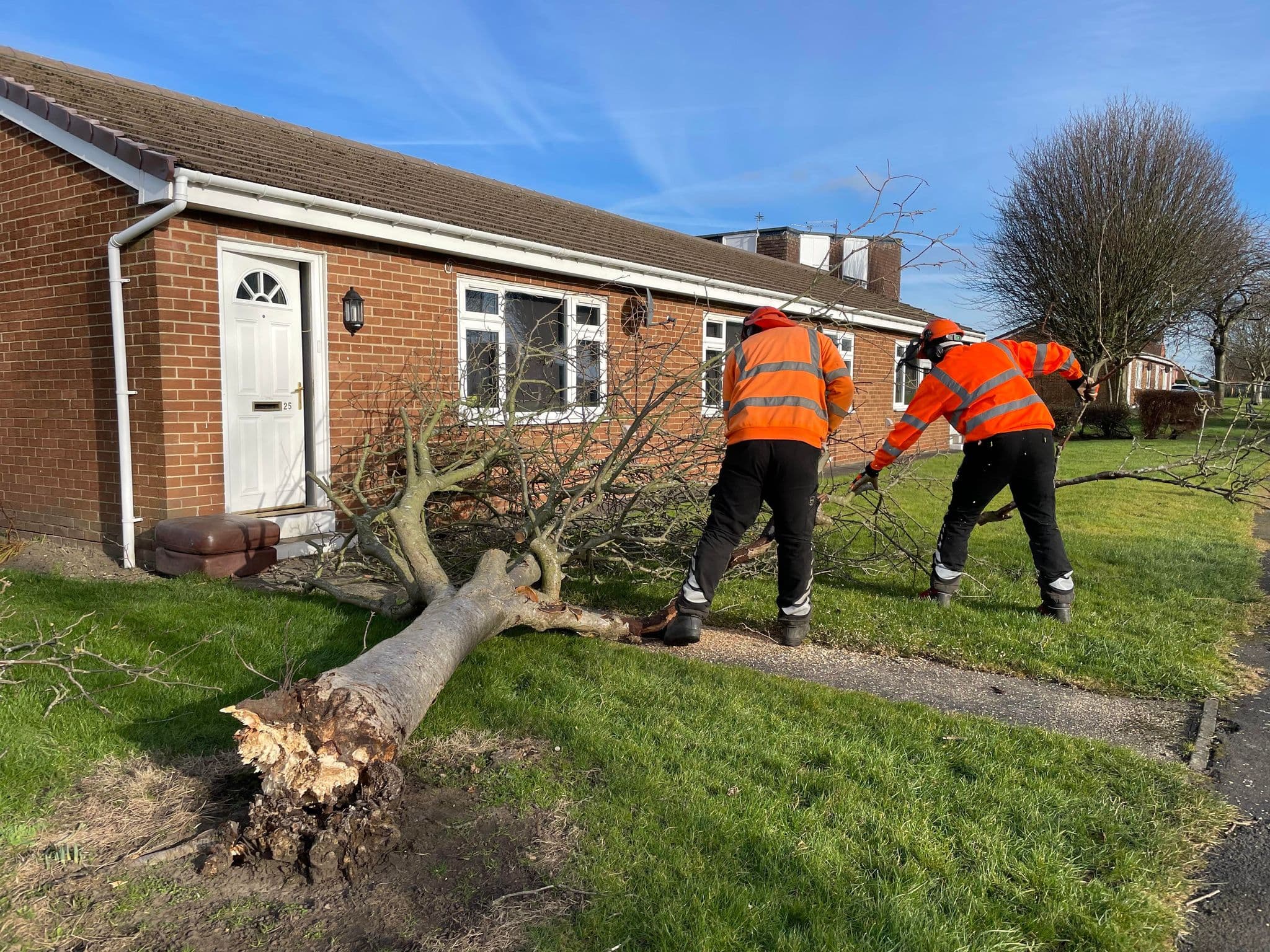 The Wake of Storm Malik De-escalated in County Durham