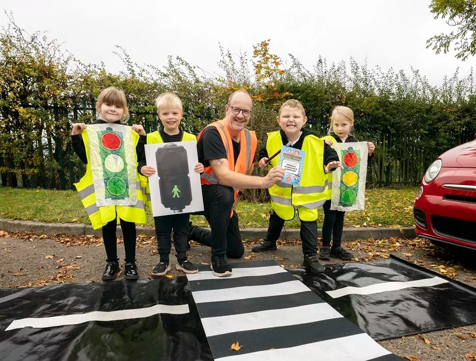 Allan’s Road Safety Magic Show Tours County Durham Schools with Life-Saving Lessons