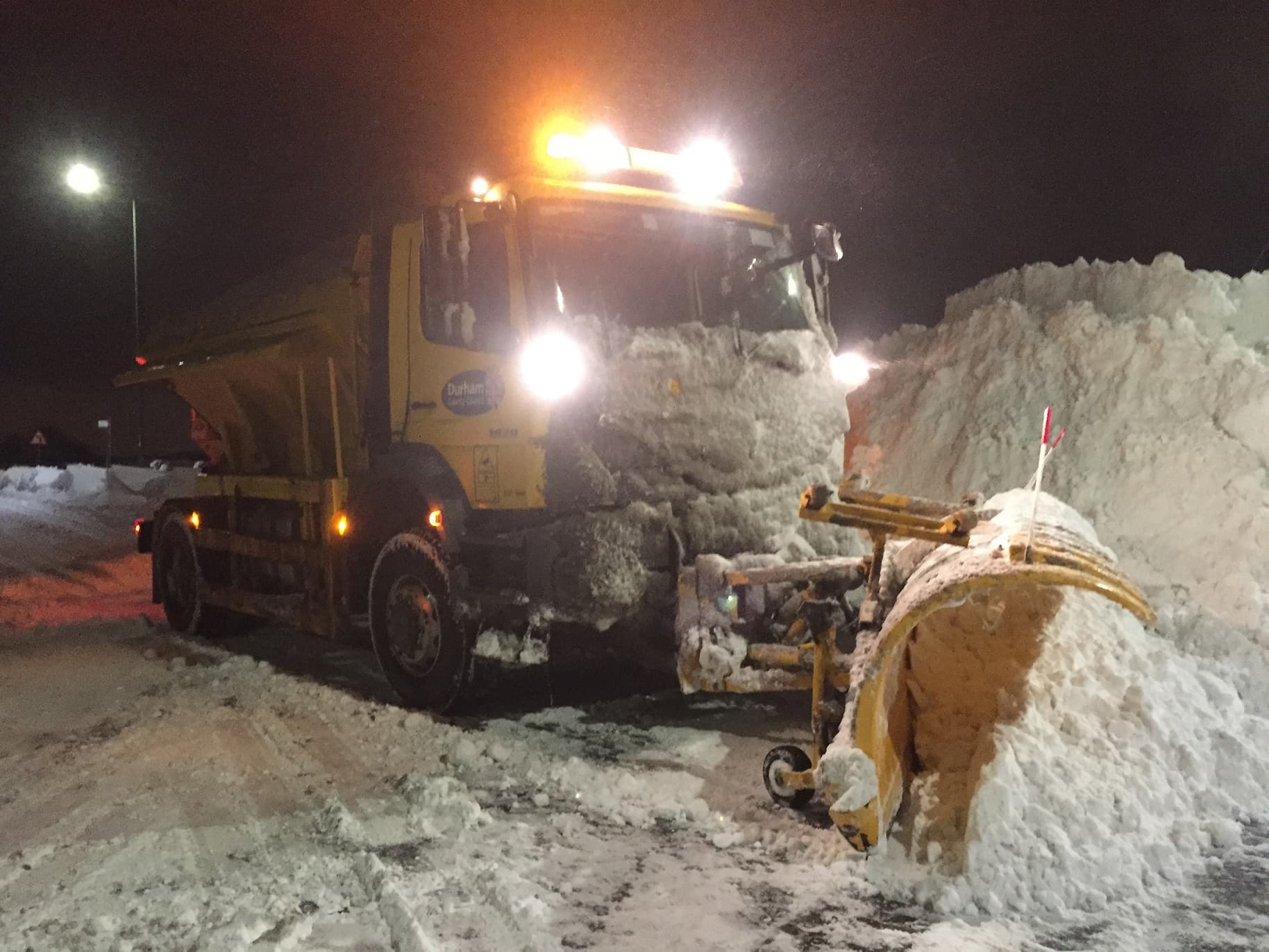 Durham Battles to Keep Moving as Beast from the East Ravages County