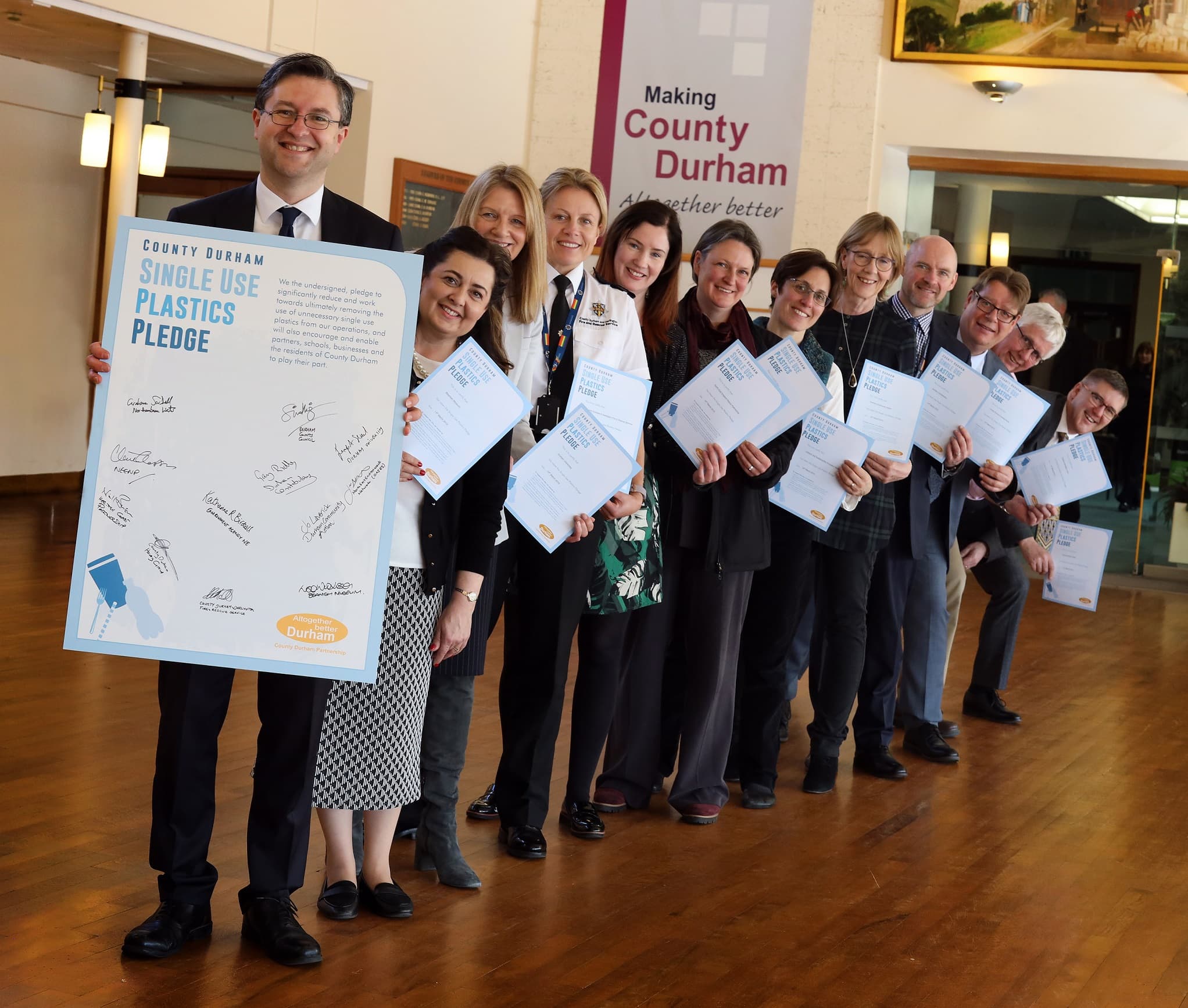 County Durham Pledges to Fight the Scourge of Plastic Pollution