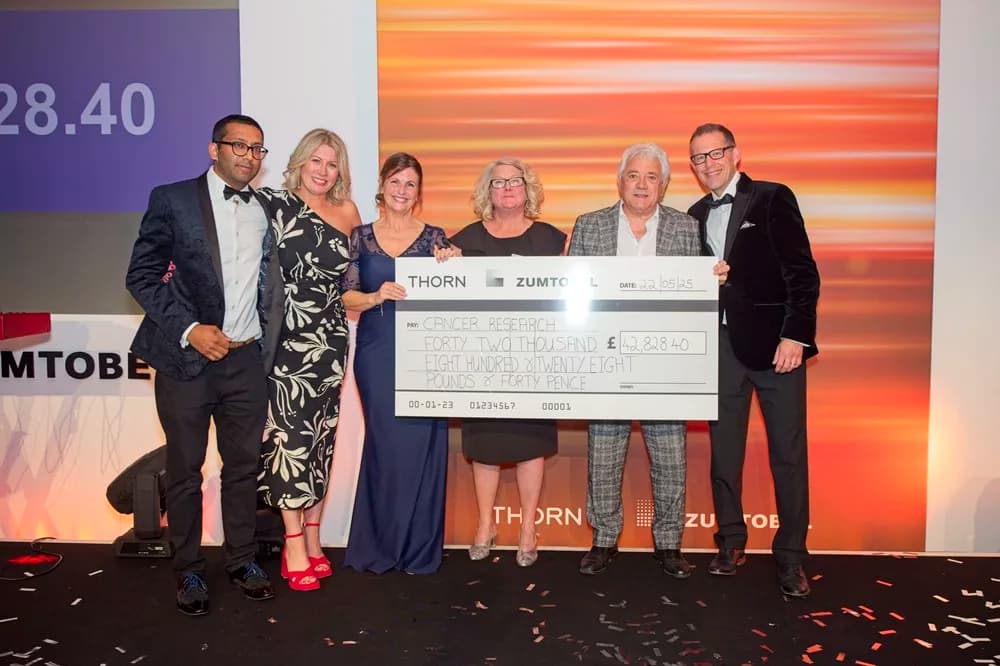 Thorn and Zumtobel Raise Over £42,000 for Cancer Research UK at Annual Sales Conference
