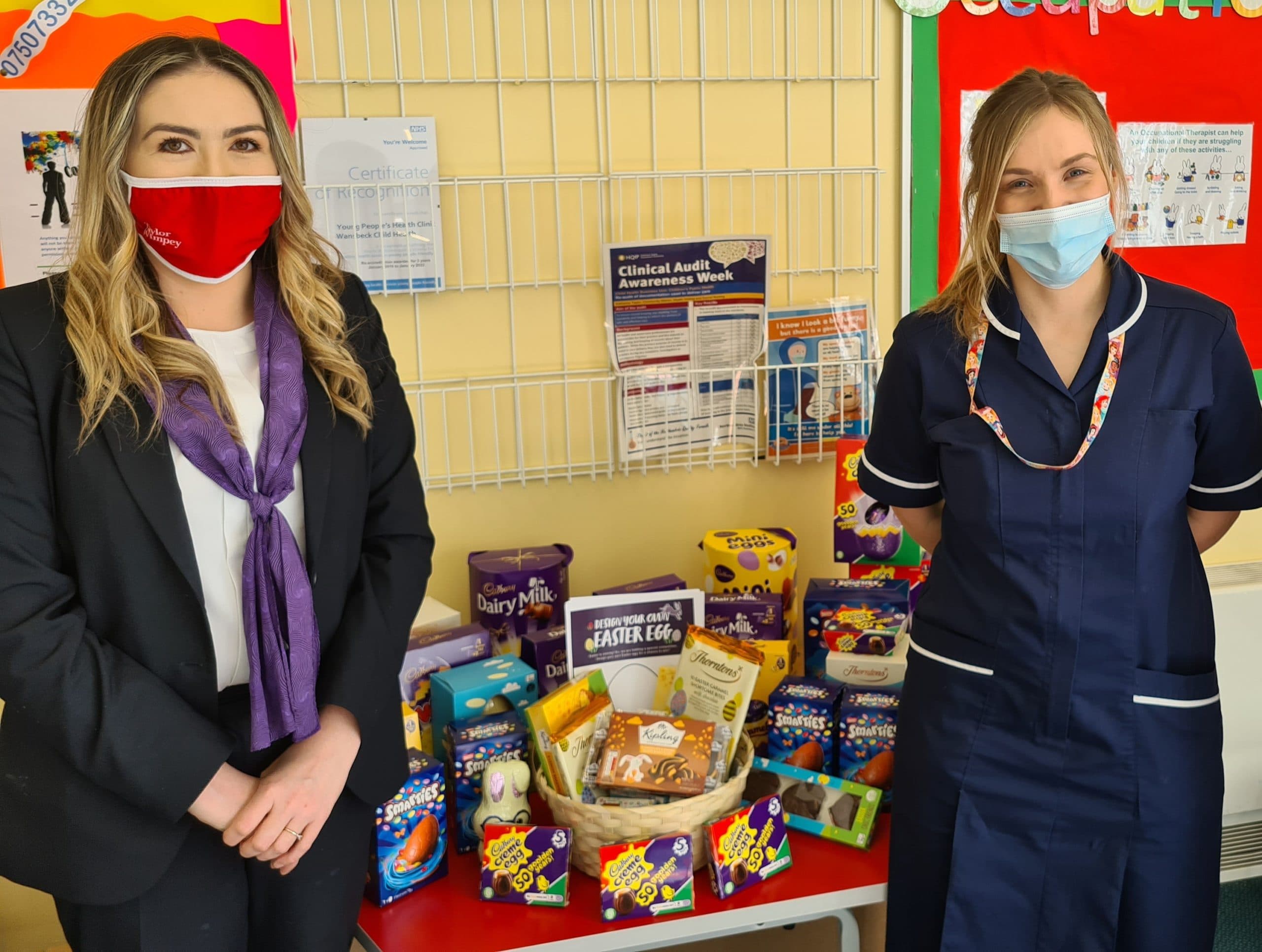 Taylor Wimpey Donates Easter Eggs To The Children Unit At Wansbeck General Hospital
