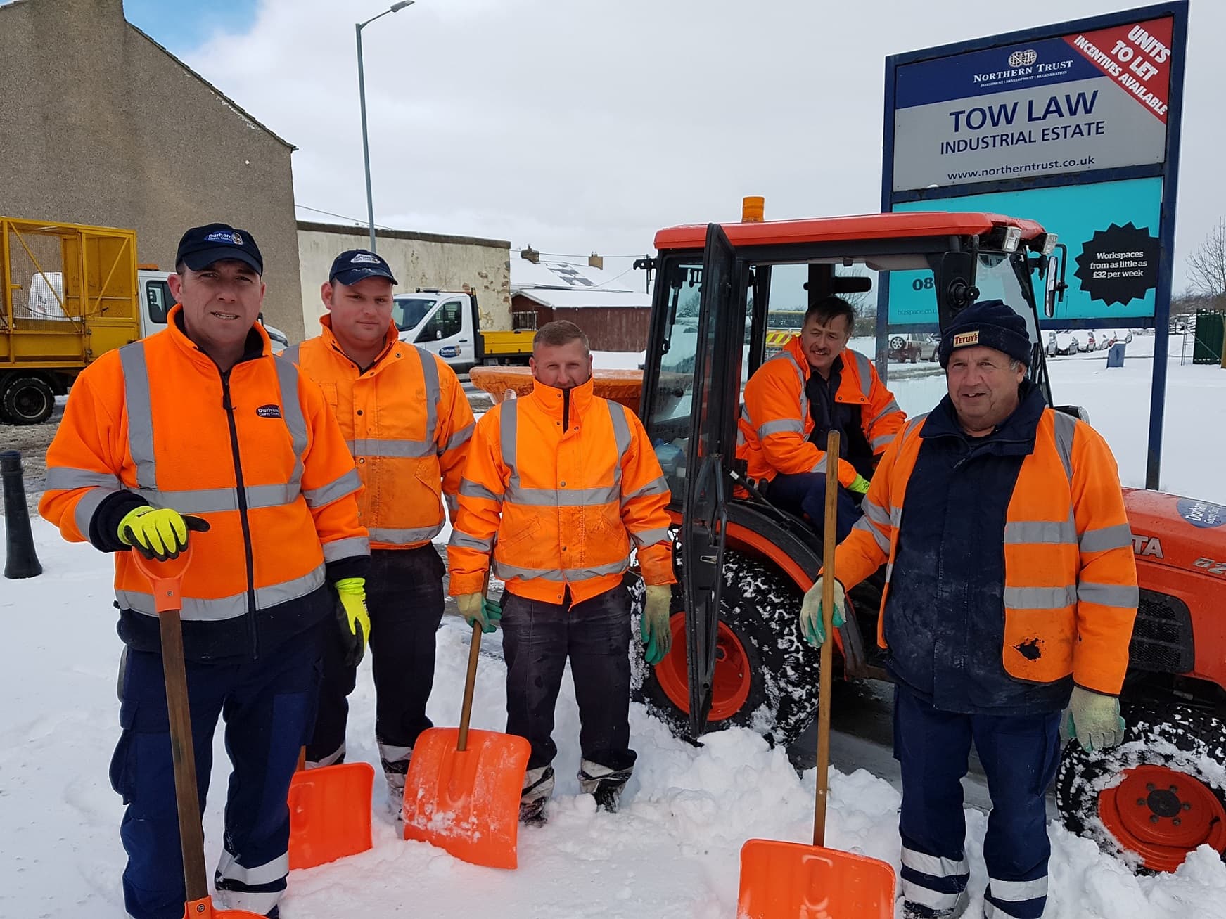 County Durham Keeps Moving Despite Freezing Temperatures and Snow