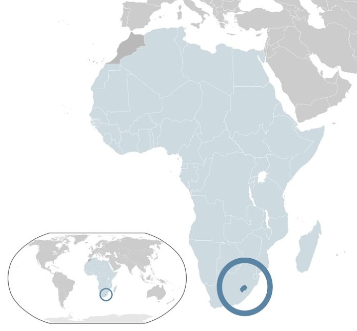The Kingdom of Lesotho is made up mostly of highlands