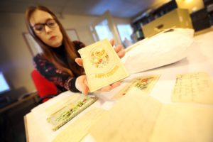 Embroidered WWI Christmas Cards Donated to Durham Record Office