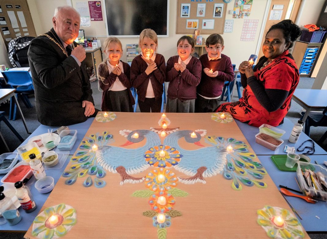 Discovering Diwali Through Traditional Artwork At Cleves Cross Primary