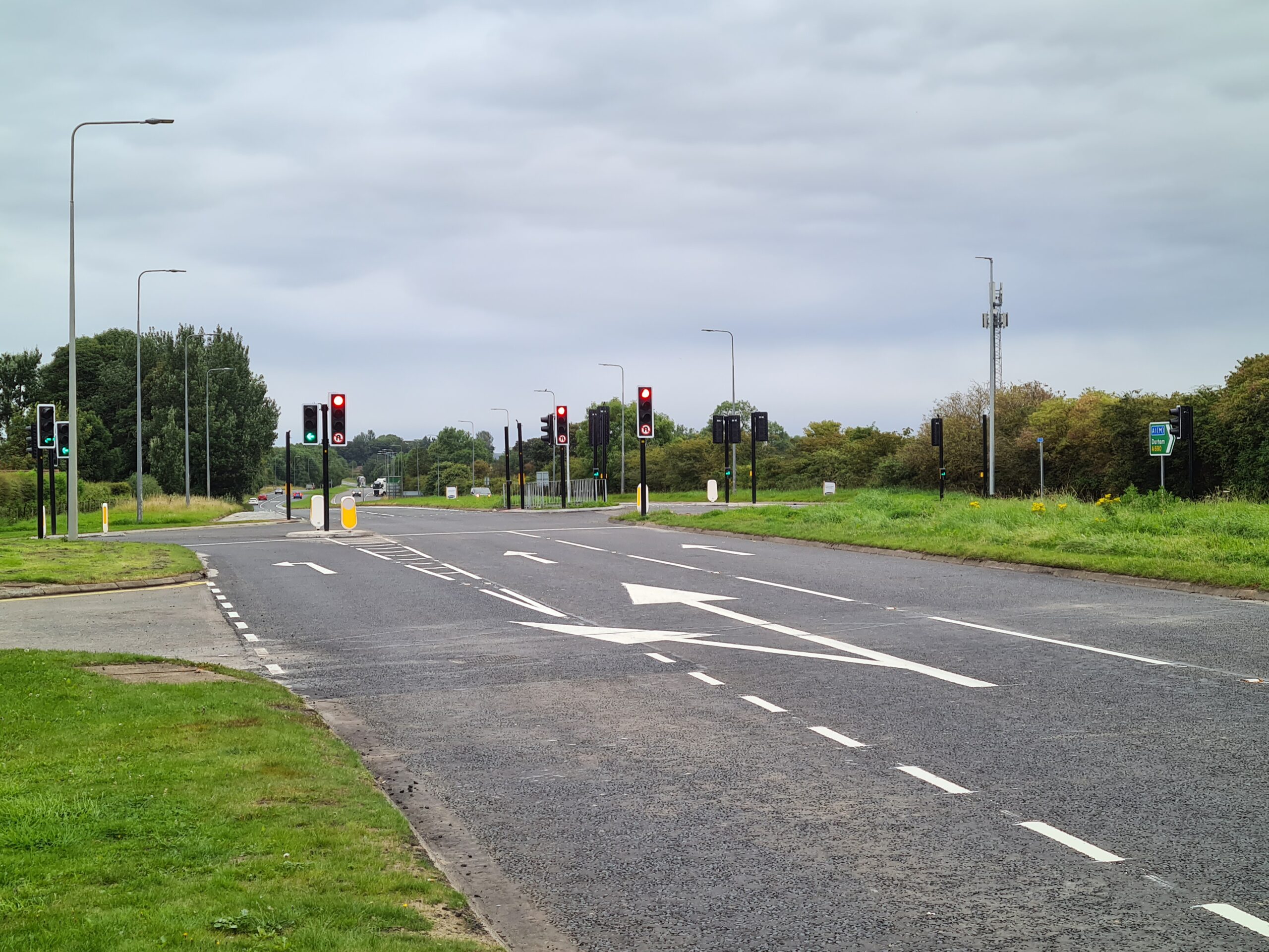 Ahead of Schedule: Traffic Light Installation on A690 Near West Rainton Completed 