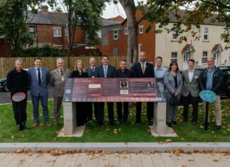 George Stephenson and Stockton & Darlington Railway Commemorated with Historic Plaques George Stephenson and Stockton & Darlington Railway Commemorated with Historic Plaques