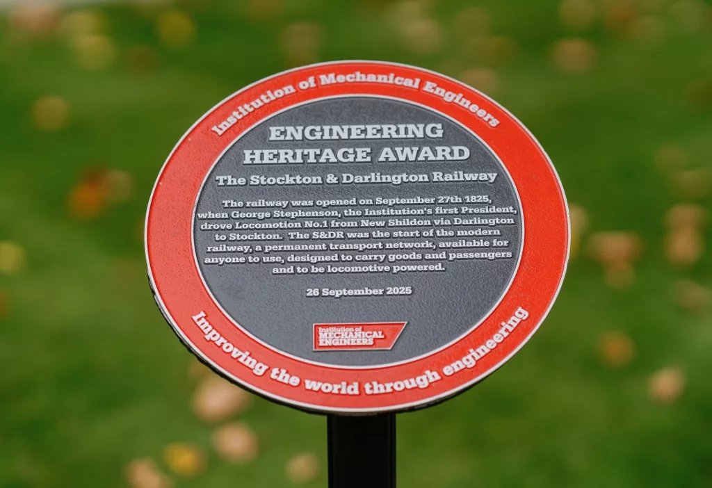 George Stephenson and Stockton & Darlington Railway Commemorated with Historic Plaques