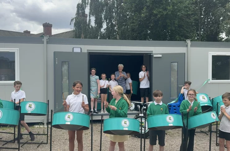 County Durham Pupils Celebrate Opening Of Dedicated Steel Band Space County Durham Pupils Celebrate Opening Of Dedicated Steel Band Space